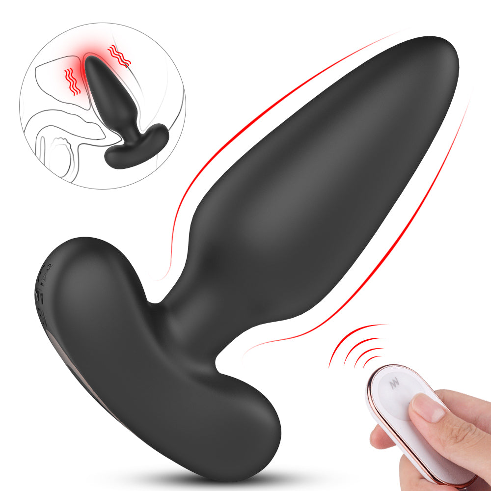 Vibrating Anal Plug with Remote Control