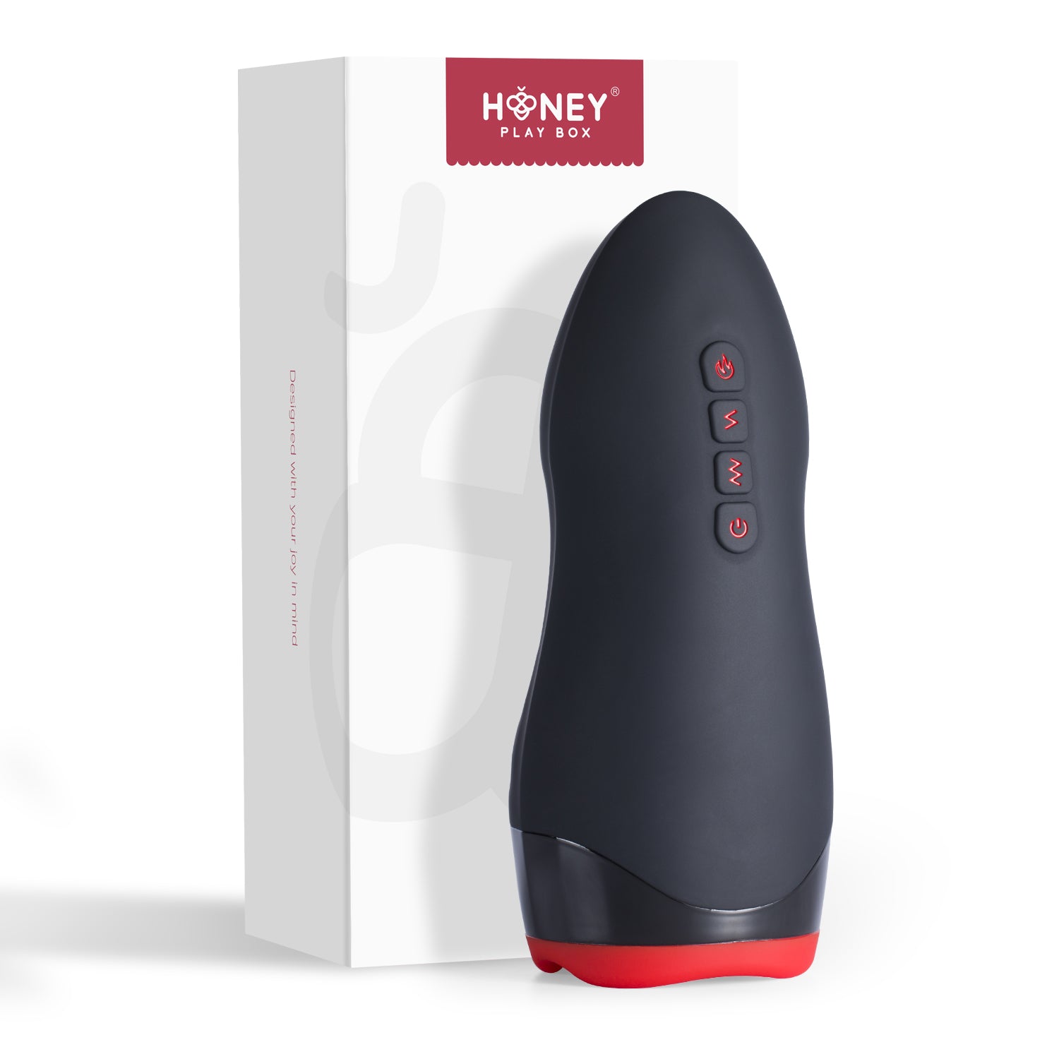 male masturbator penis stroker with packaging of honey play box